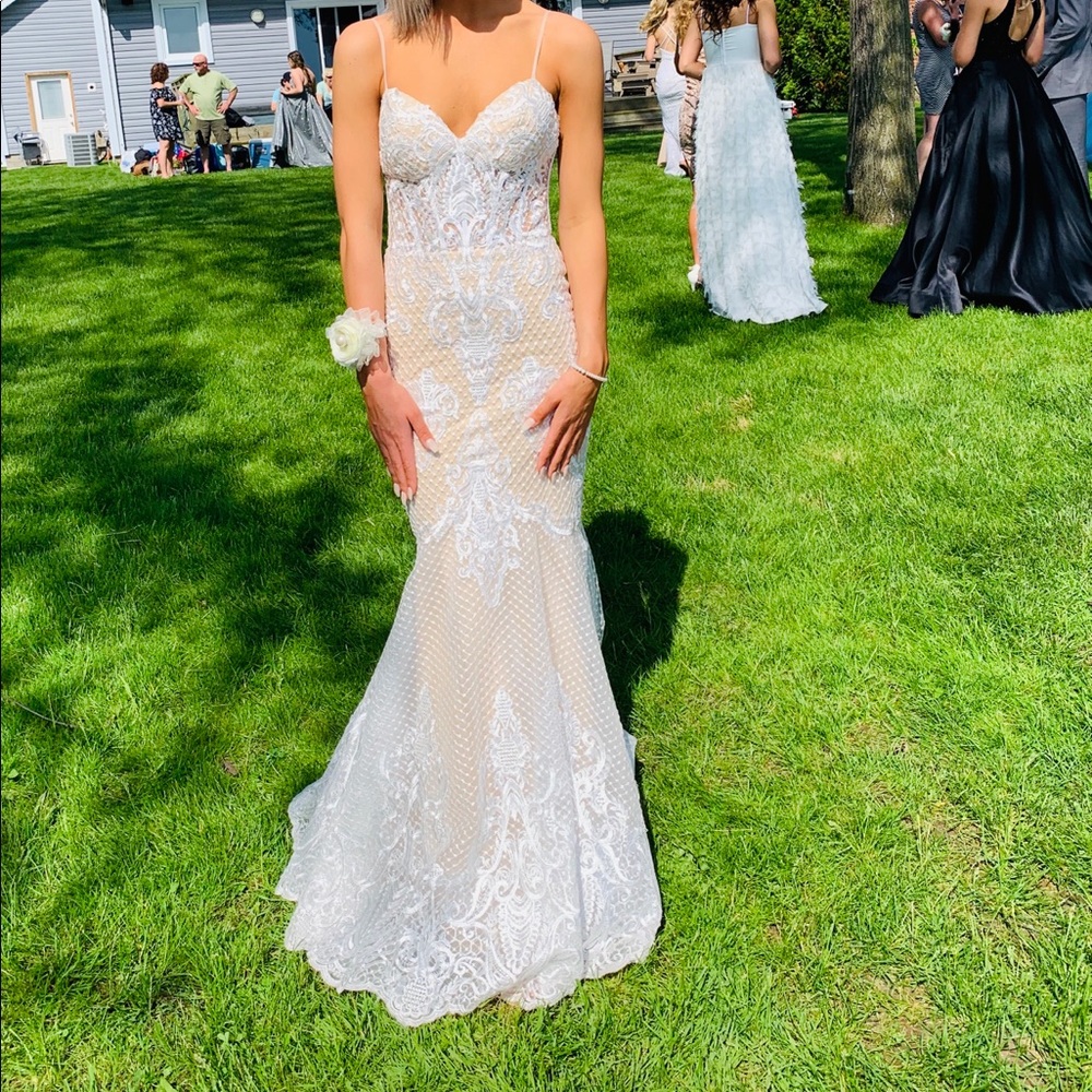 prom OR wedding gown *taken in*